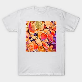 Autumn Leaves with Berries T-Shirt